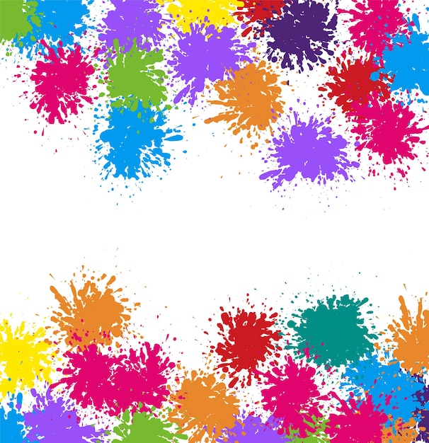 Vector splatter color background illustration vector design