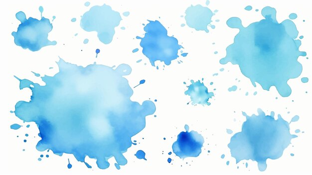 Splatter colors spot stain ink stroke pastel dye splash vibrant rough watercolor effect paint