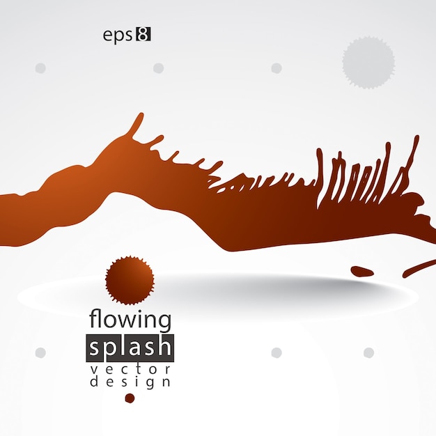 Splattered web design element, art ink blob, bright paintbrush drawing. smudge graffiti background.