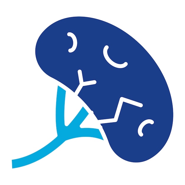 Spleen Flat Illustration