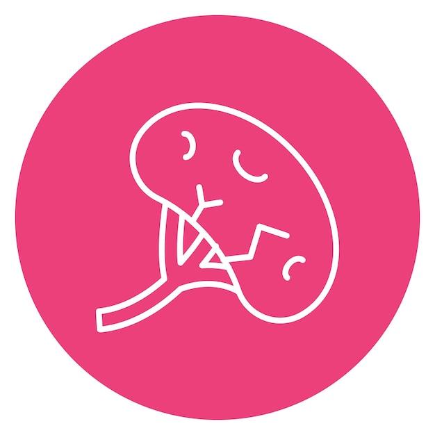 Spleen icon vector afbeelding Kan worden gebruikt voor Human Anatomy