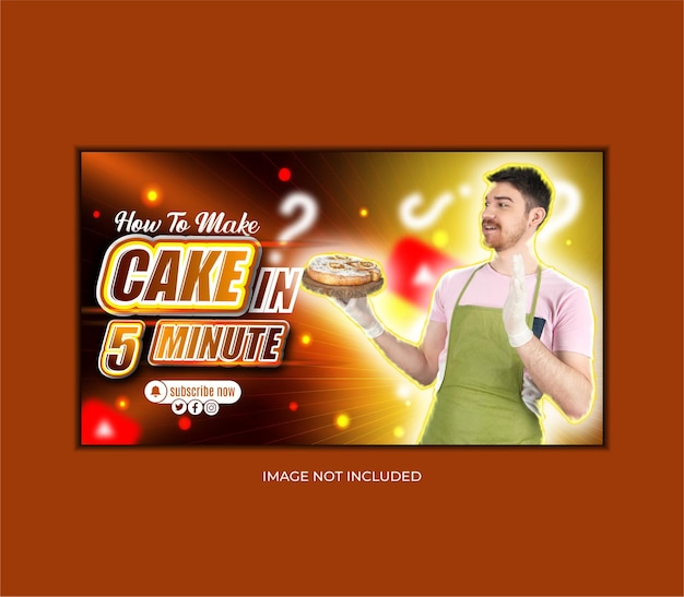 The Splendor youtube thumbnail design for cake chef bloger