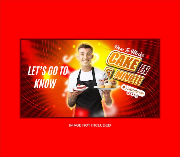 The Splendor youtube thumbnail design for cake chef bloger