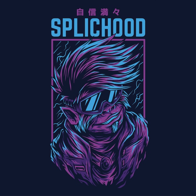 Illustrazione rimasterizzata di splichood