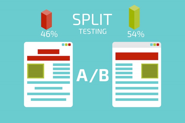 Split testing concept