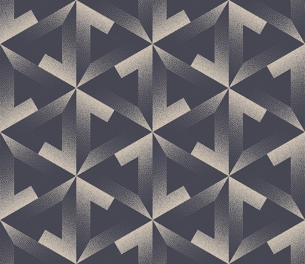 split triangles motley fashionable stipple repetitive pattern vector abstraction