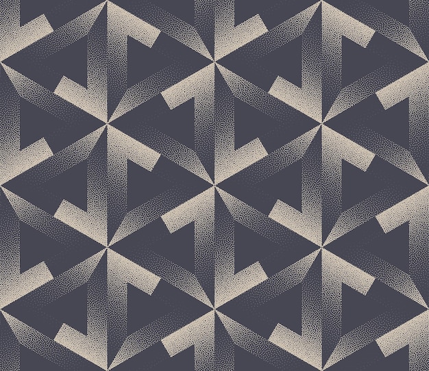 Split Triangles Motley Fashionable Stipple Repetitive Pattern Vector Abstraction