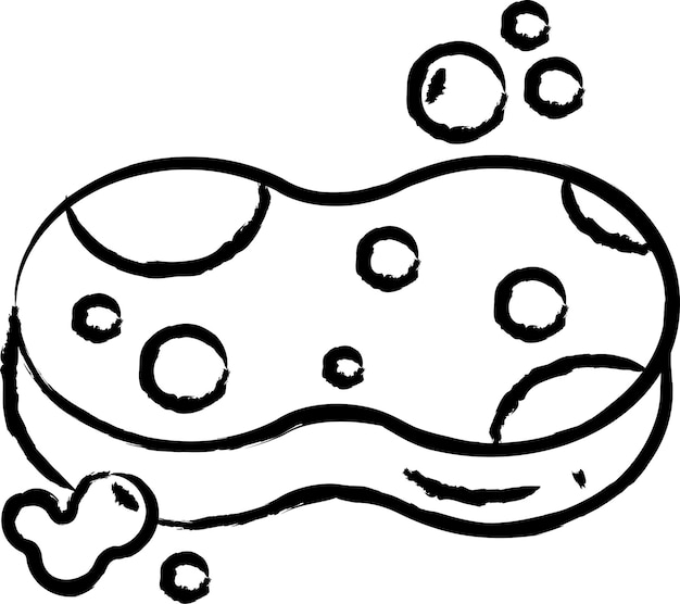 Spong hand drawn vector illustration