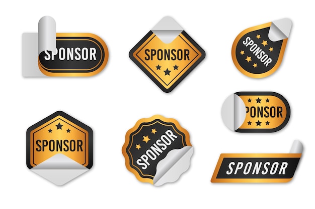 Sponsor stickers collection