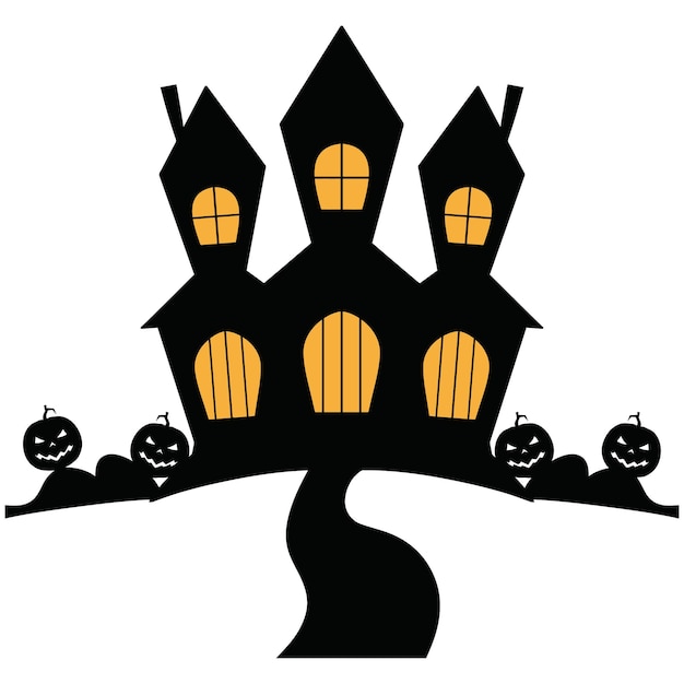 Spookachtig oud huis voor halloween