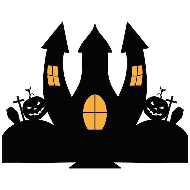 Spookachtig oud huis voor halloween