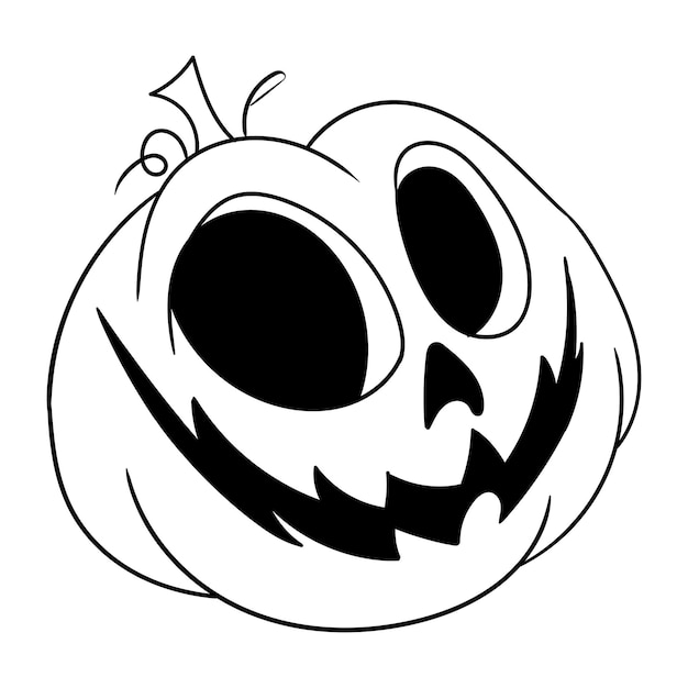 Vettore spooktacular pumpkin magic fantasy halloween coloring delight