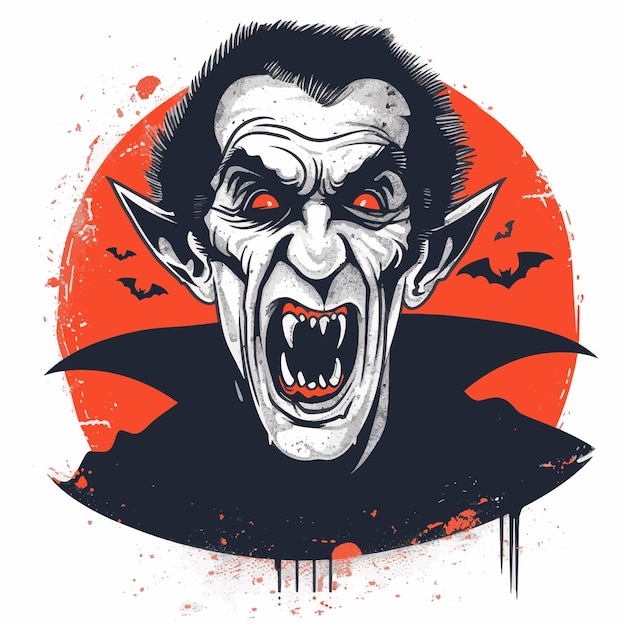 Spooky yet cute halloween vampires vector