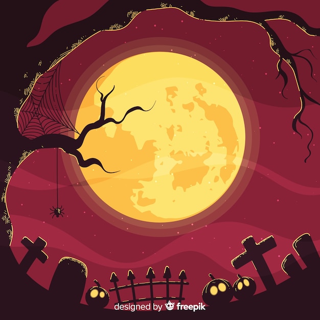 Spooky halloween background