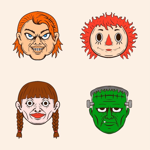 Spooky Halloween Stickers for Halloween Character Collection