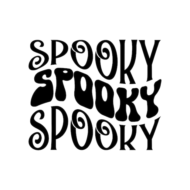 Vector spooky halloween