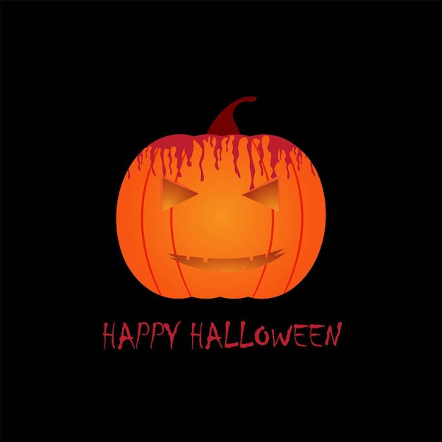 spooky pumpkin happy halloween day