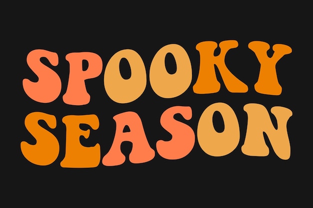 Spooky Season typografie t-shirtontwerp