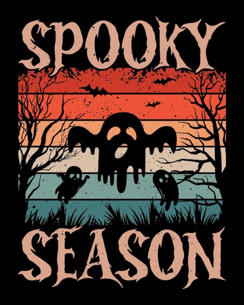 Spooky season vector t shirt design