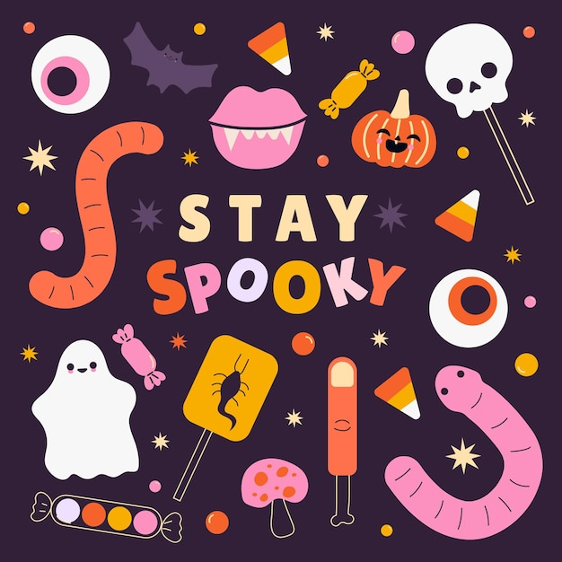 Spooky snoep illustratie