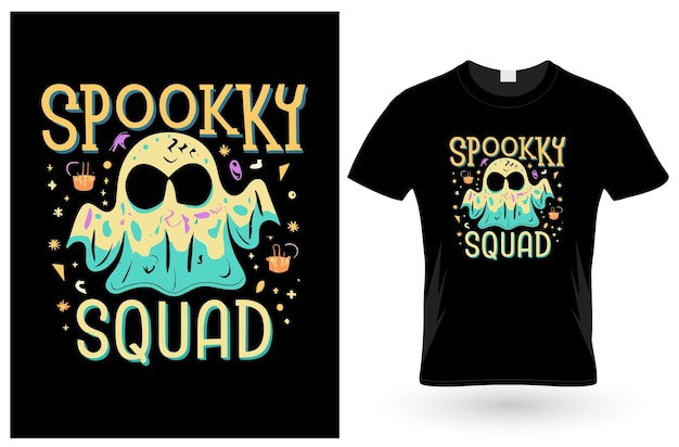 spooky squad tshirt design