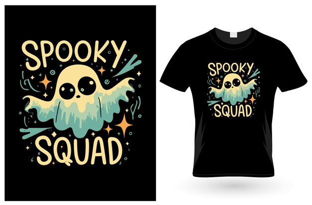 spooky squad tshirt design