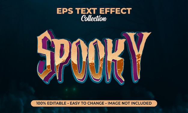 Spooky text effect