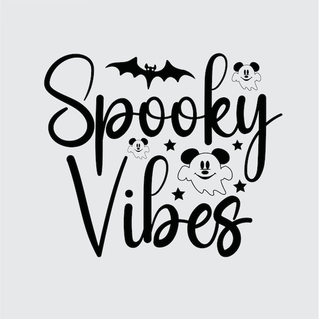 Дизайн футболки Spooky Vibes