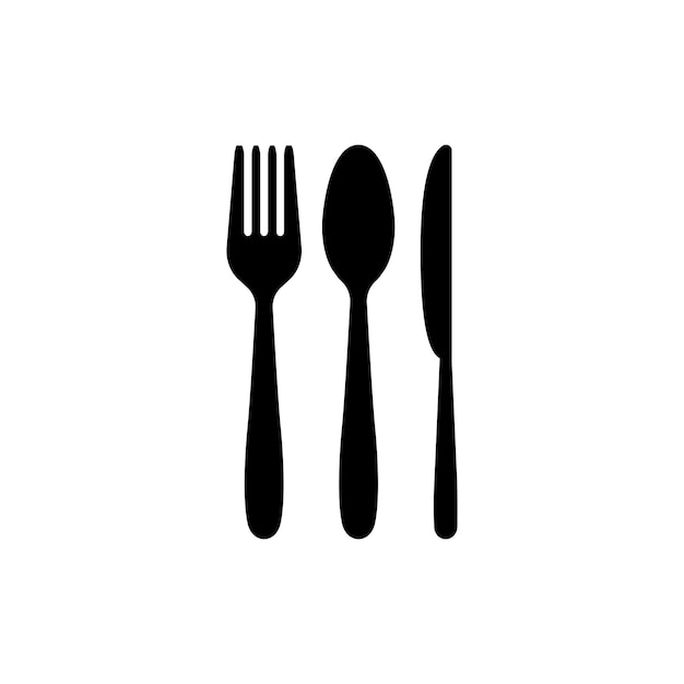 Vector spoon fork knife logo