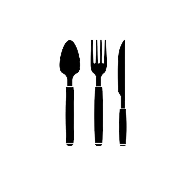 Spoon fork knife logo