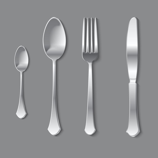 Spoon fork and knife set