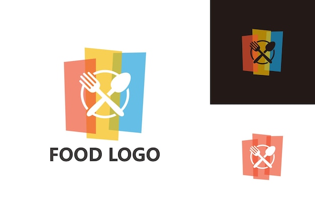 Spoon and fork logo template design vector, emblem, design concept, creative symbol, icon