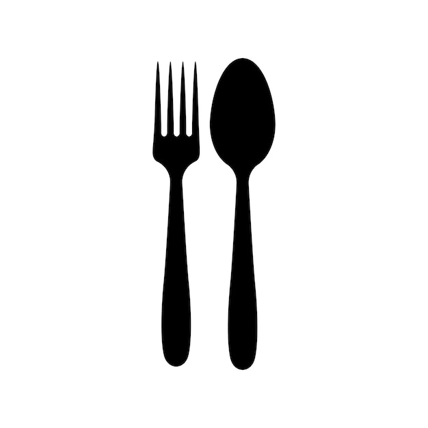 Vector spoon and fork logo