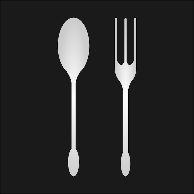 Spoon and Fork set vector