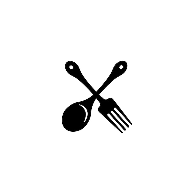 Spoon icon logo vector illustration