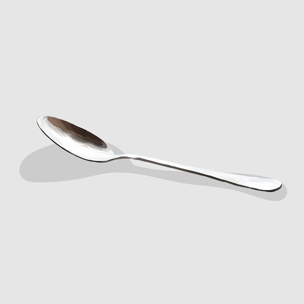 Vector spoon realistic hand drawn illustrations and vectors