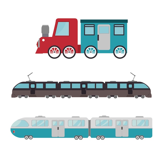 Spoorweg trein geïsoleerde pictogram ontwerp