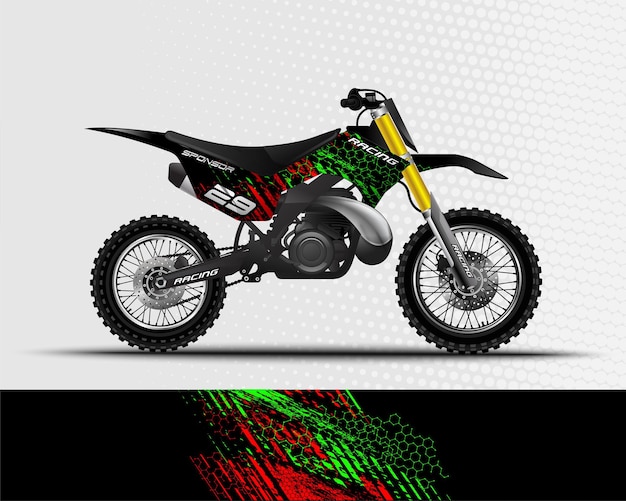 Vector sport achtergrond abstract ontwerp voor race motorfiets motorcross crossmotor