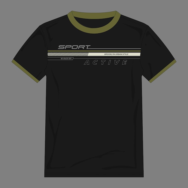 sport active stylish tshirt and apparel abstract poster