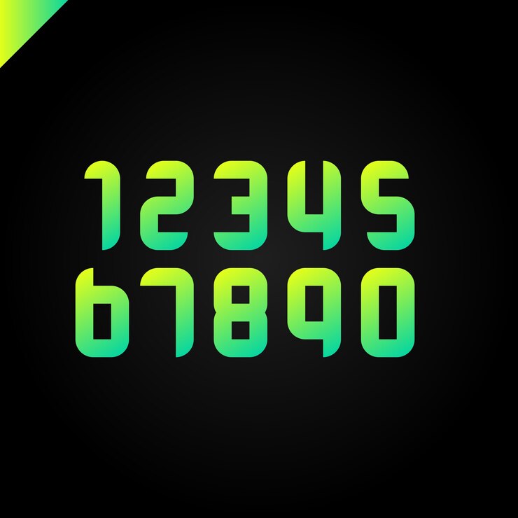 Vector sport alphabet with latin numbers.