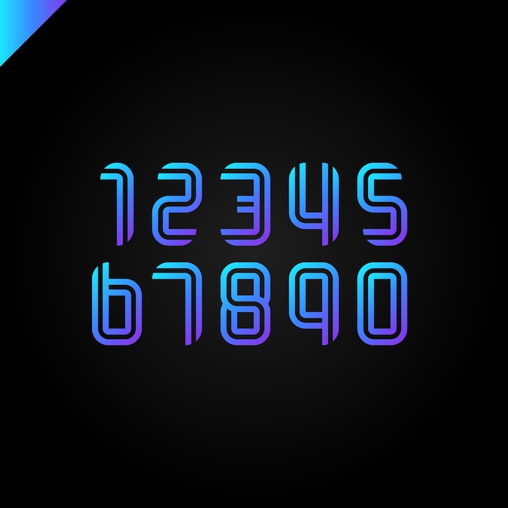 Vector sport alphabet with latin numbers.