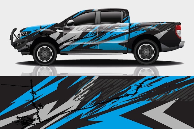 Vector sport auto sticker wrap ontwerp vector