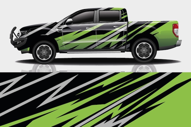 Vector sport auto sticker wrap ontwerp vector