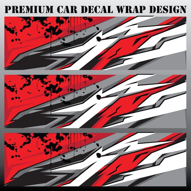 Sport auto sticker wrap ontwerp vector