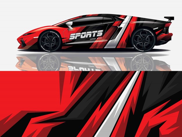 Sport auto sticker wrap