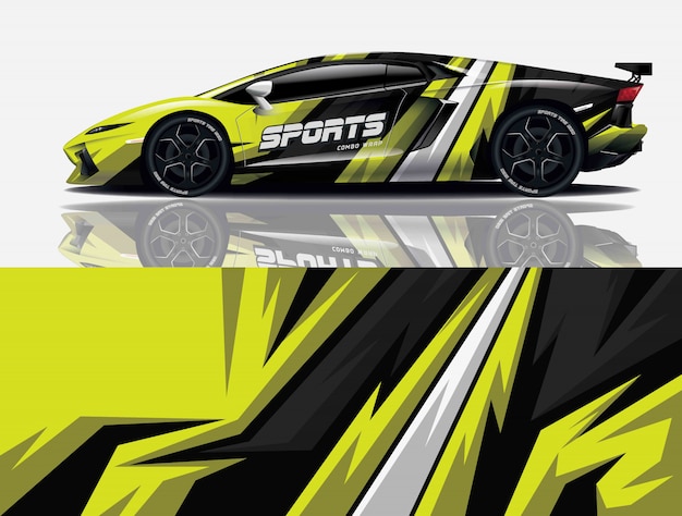 Sport auto sticker wrap