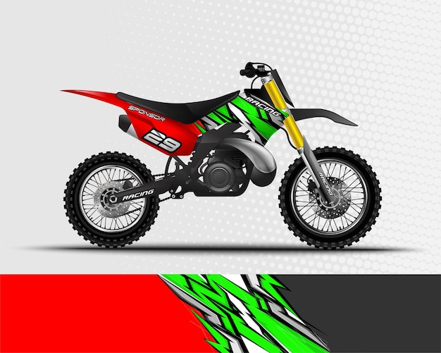 Sport background abstract design for racing motorcycle motocross dirt bike