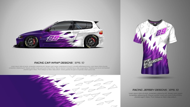 Sport background for car livery and t-shirt