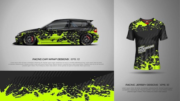 Sport background for racing car wrap and tshirt