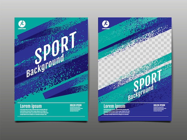 Vector sport background, template layout